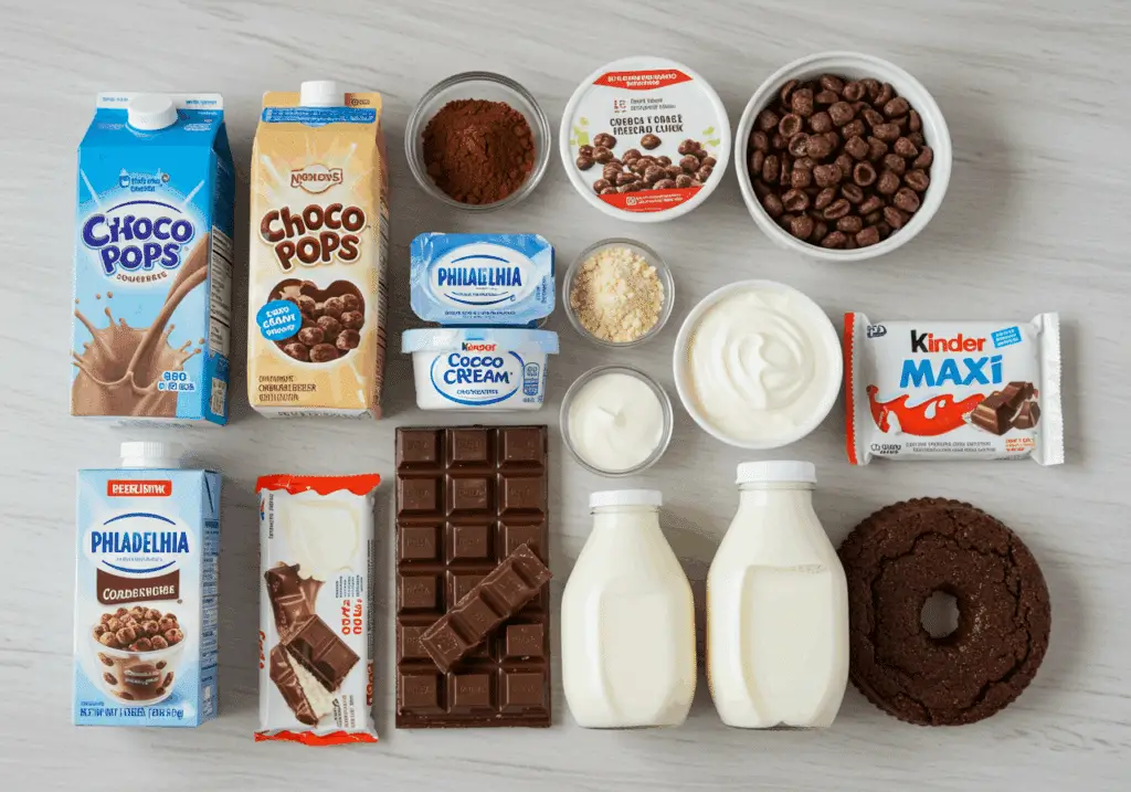 Ingrédients pour la recette de Crunchoko