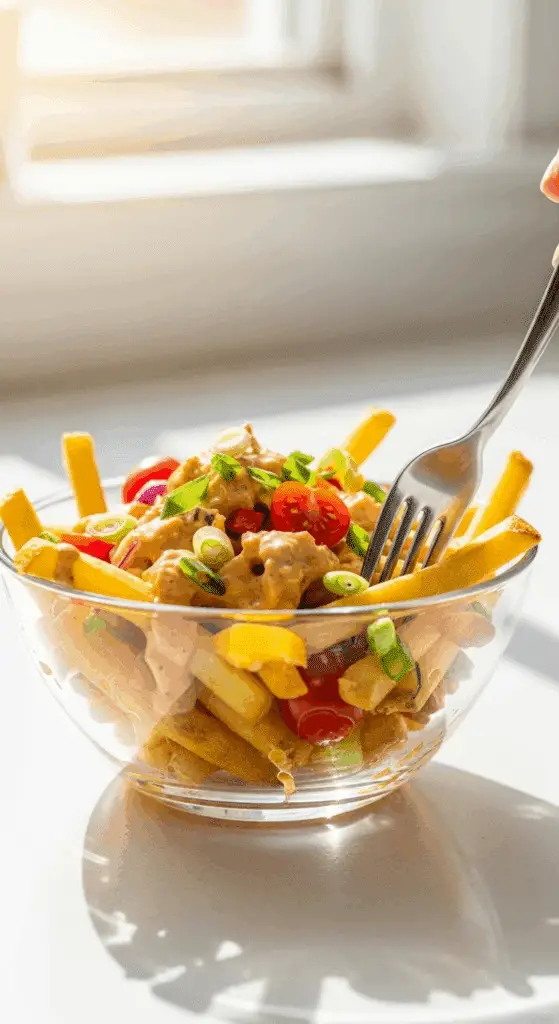 Portion individuelle de salade de frites