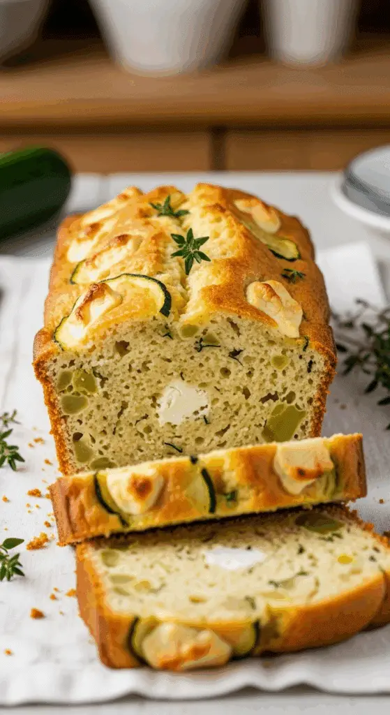 Service cake courgettes chèvre