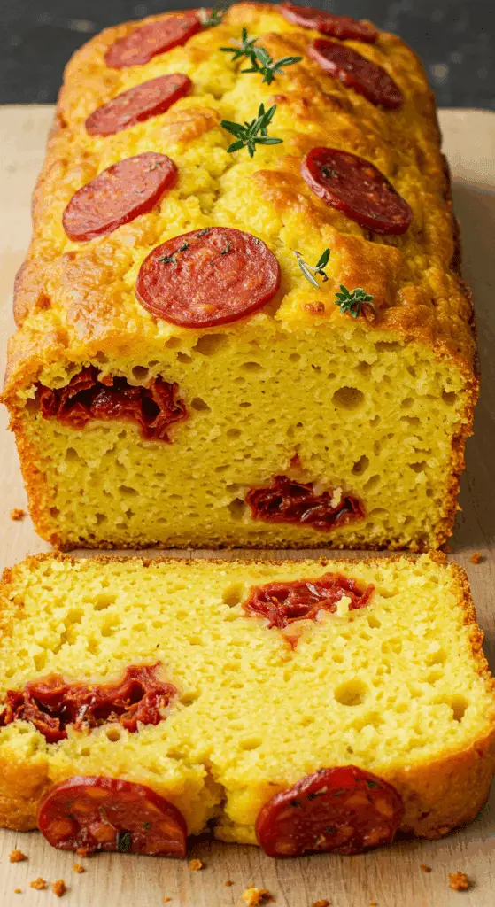 Service cake chorizo tranches