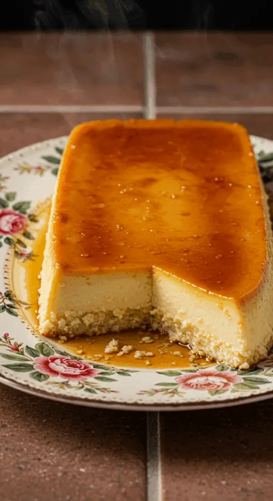 Cuisson bain-marie flan coco citron vert au four
