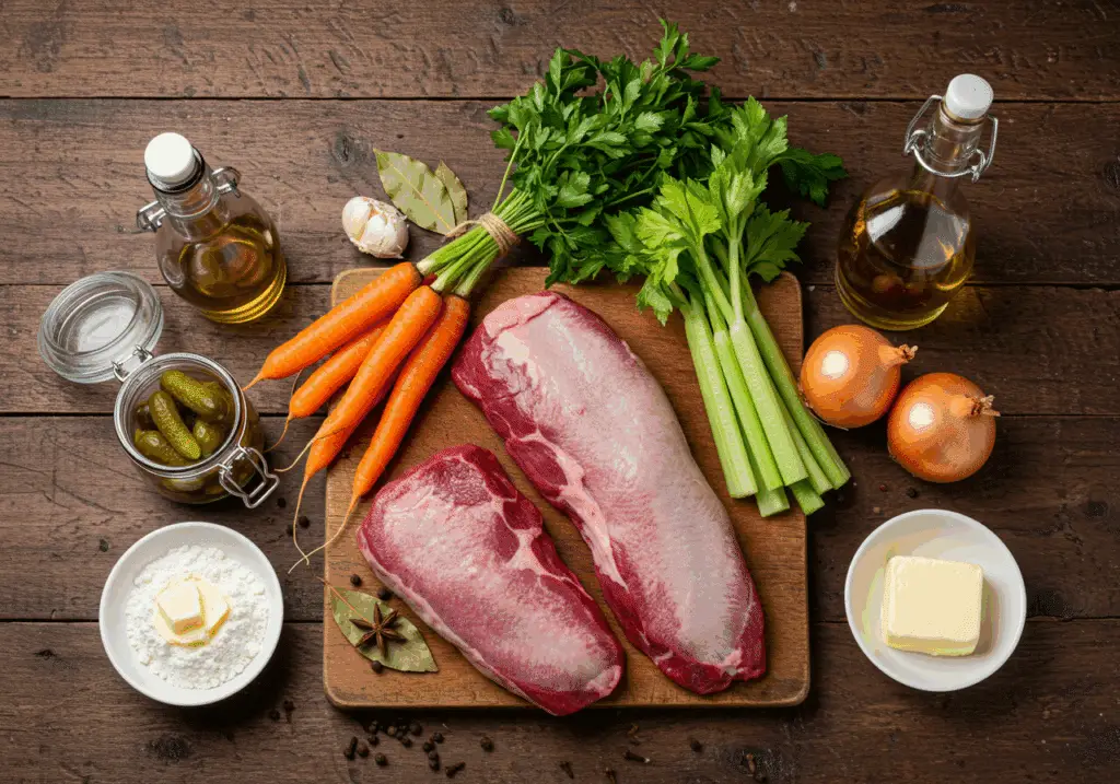 ingredients-langue-boeuf-sauce-piquante-cornichons-aromates