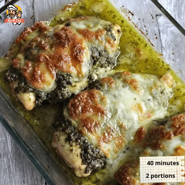 Poulet au Pesto et Mozzarella