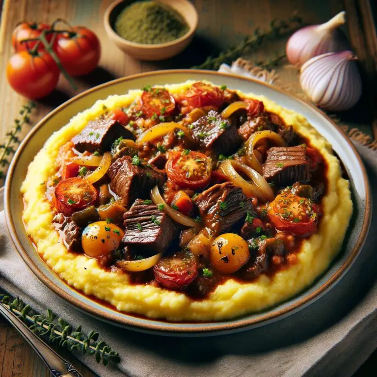 Polenta Crémeuse au Ragoût de Boeuf