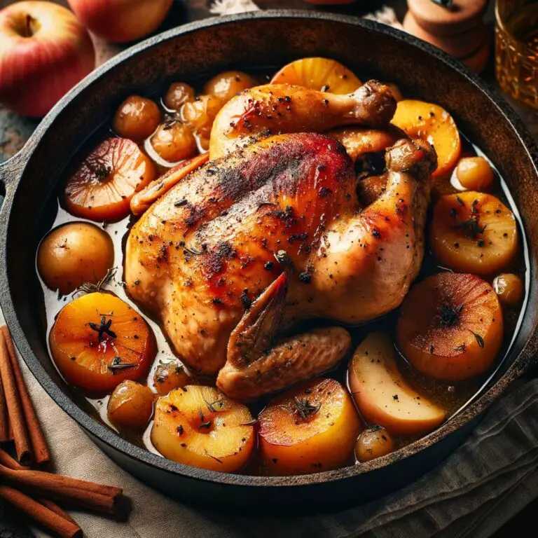 Poulet en Cocotte aux Pommes et Cidre