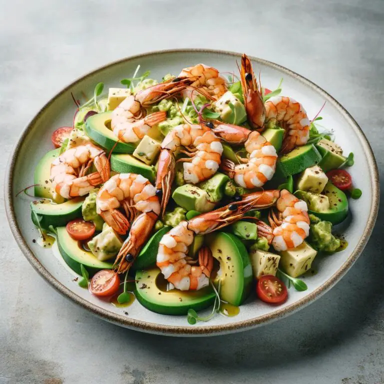 Salade Empilée de Crevettes et Avocat