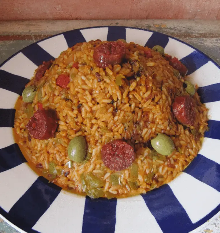 Riz aux Poivrons et aux Olives