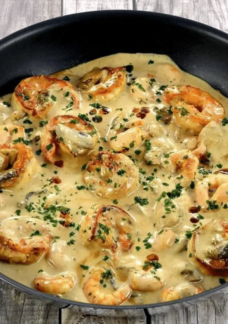 Crevettes à l’ail et au lait de coco
