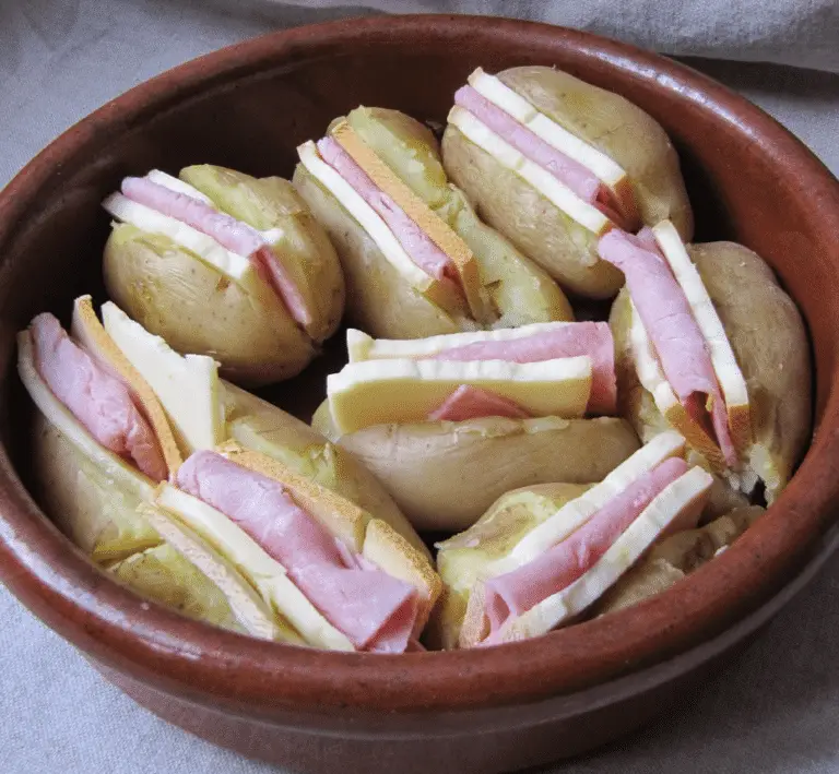 Pommes de Terre au Four, Jambon et Fromage