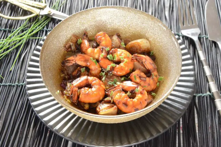 Fricassée d’endives aux crevettes et miel