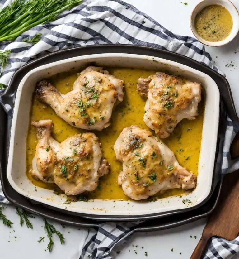 Cuisses de Poulet à la Moutarde Cuites au Four