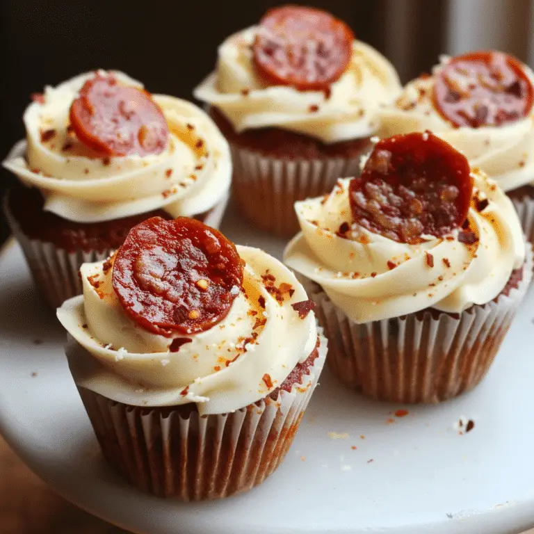 Cupcakes au Chorizo et Chèvre : Une Fusion Audacieuse et Savoureuse