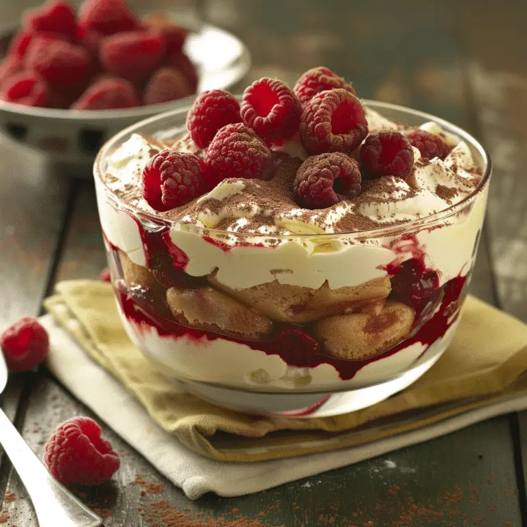 Tiramisu aux Framboises : Une Évasion Rafraîchissante