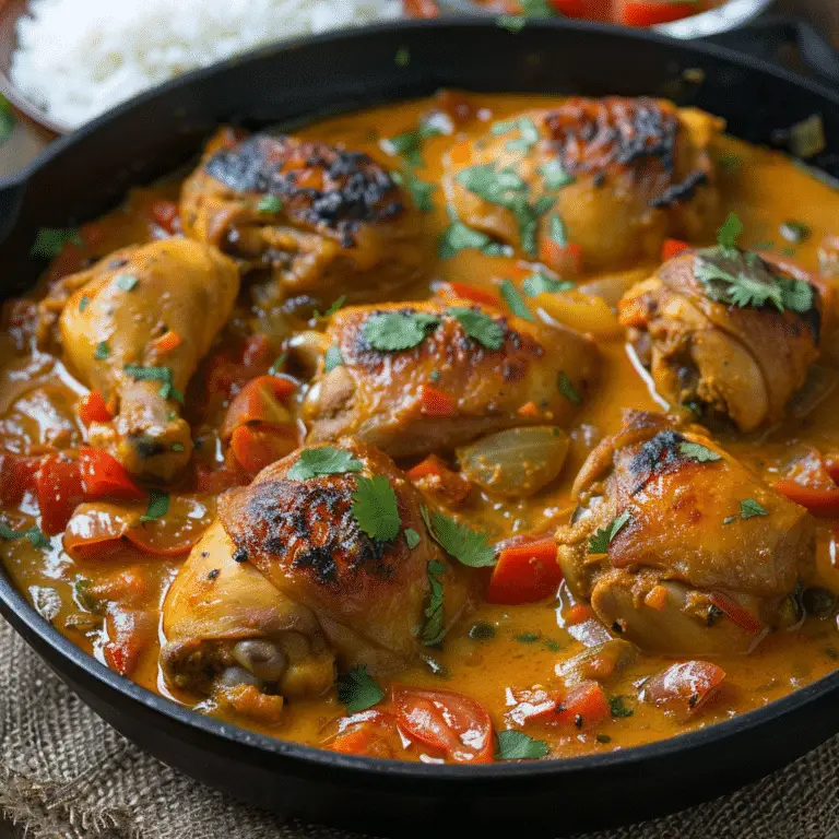 Délice Créole de Poulet au Lait de Coco