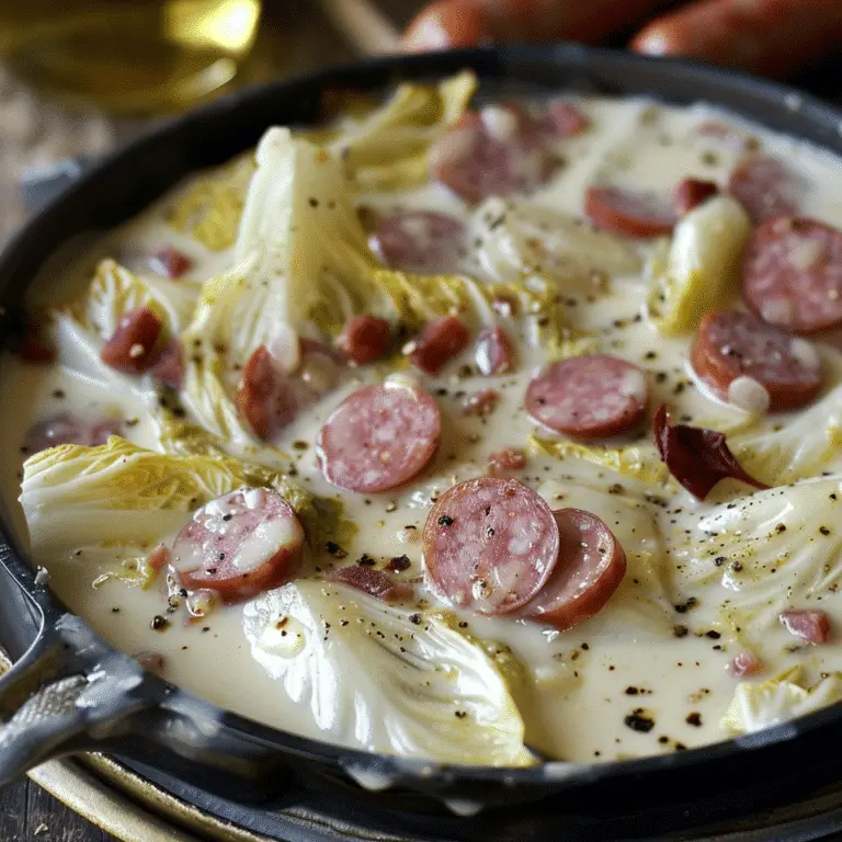Fusion Savoureuse : Fondue d’endives et saucisses fumées