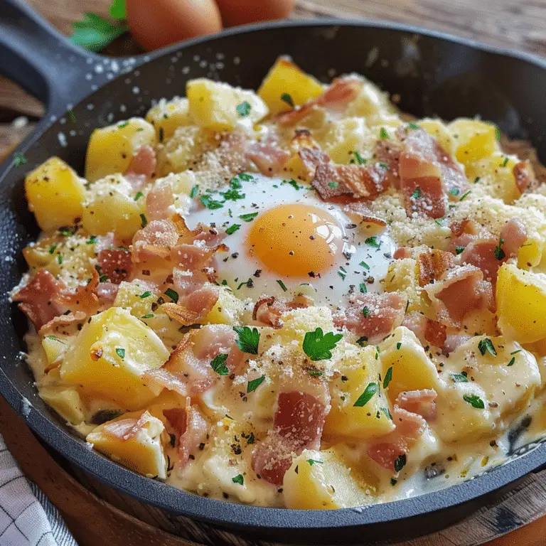 Carbonara de Pommes de Terre : Une Fusion Audacieuse entre Tradition et Créativité