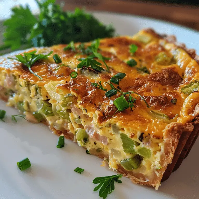 Quiche Sans Pâte aux Poireaux et Thon : Un Plat Simple et Nutritif