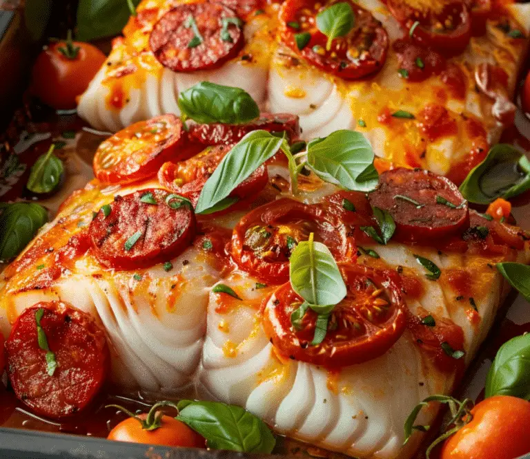 Cabillaud aux Tomates et Chorizo : Une Recette Gourmande et Facile