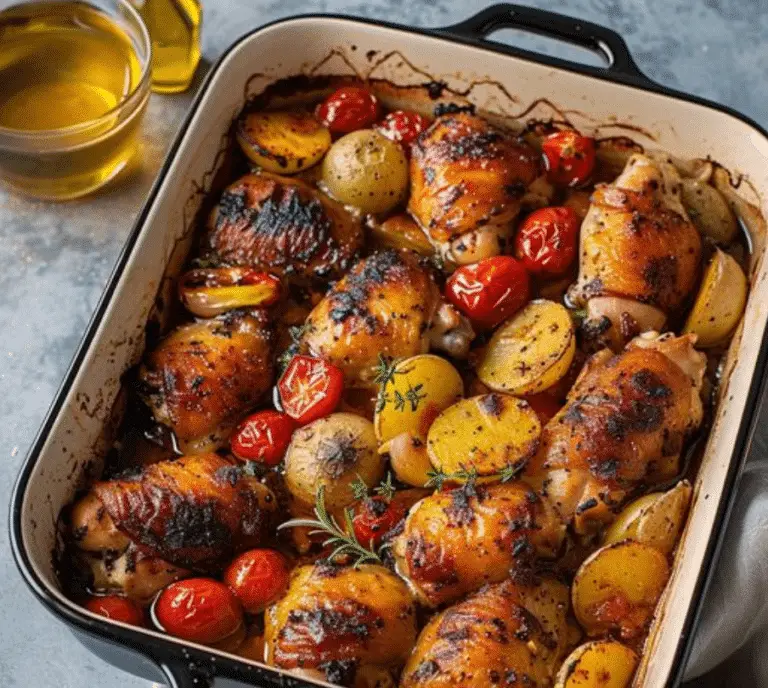 la Casserole de Poulet à la Portugaise