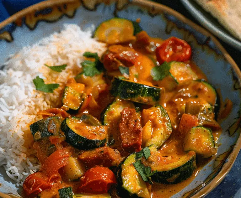 Curry de Courgettes au Chorizo et Lait de Coco