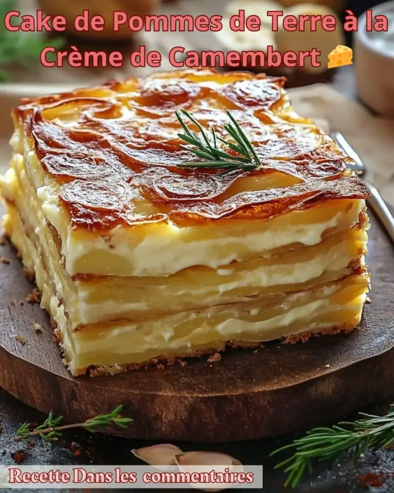Cake de Pommes de Terre au Camembert : Un Plat Réconfortant et Savoureux