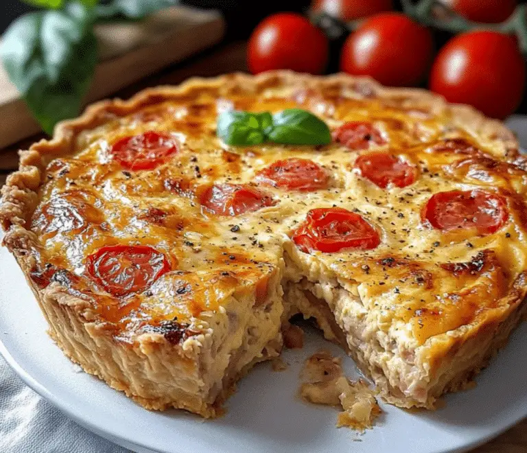 Découvrez la Quiche Sans Pâte au Thon et Tomate : Une Recette Simple et Délicieuse
