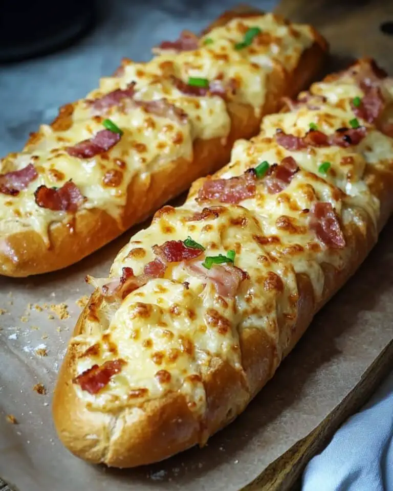 Baguettes Gourmandes Lardons-Fromage : Un Plaisir Fondant et Croustillant