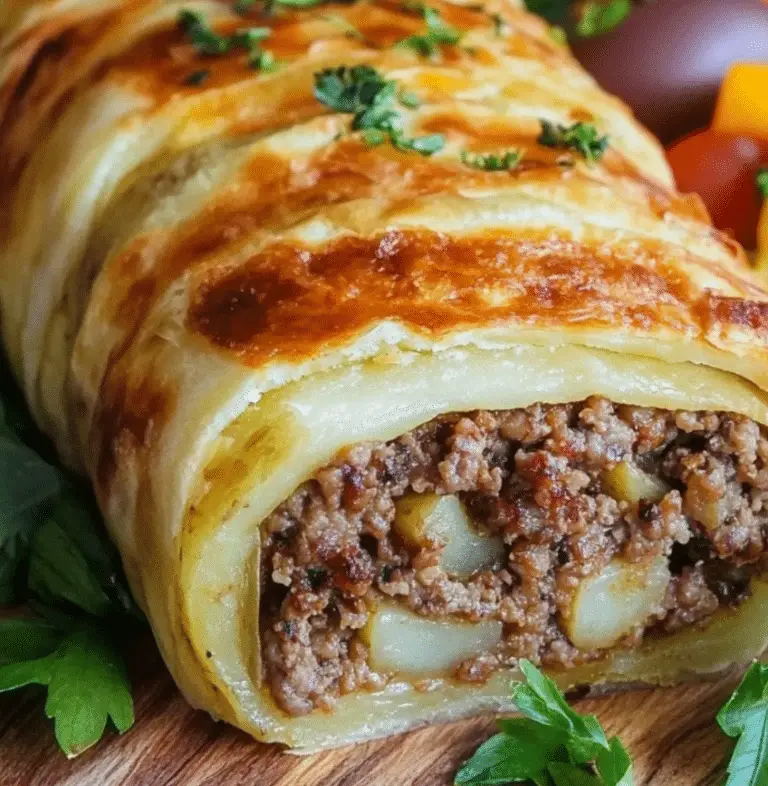 Roulé de Pommes de Terre Farci à la Viande Hachée : Une Recette Conviviale et Gourmande