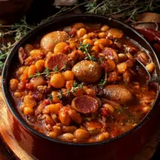 Cassoulet Espagnol Traditionnel : Une Recette Réconfortante et Savoureuse-image