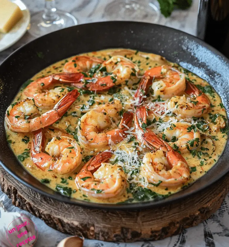 Gambas à la Toscane à l’Ail et au Parmesan : Un Plat Plein de Saveurs Italiennes