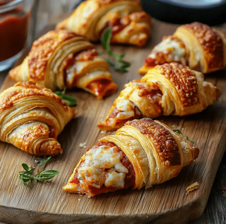 Mini Croissants Pizza pour l’Apéro : Un Délice Feuilleté et Savoureux