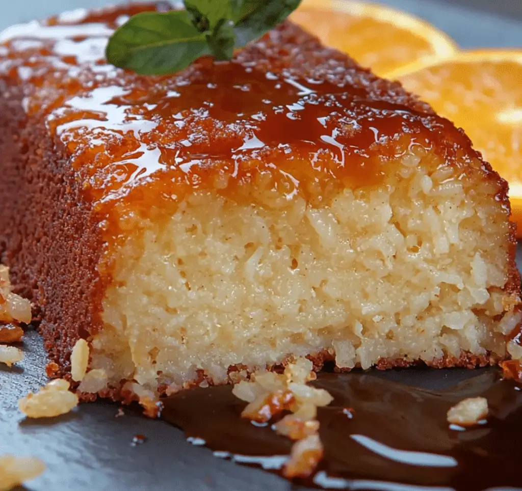 Gâteau de Riz au Caramel à l’Orange