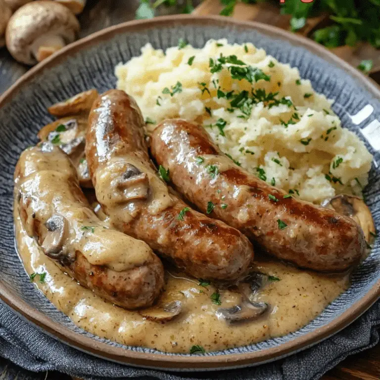 Saucisses de Toulouse Moutarde & Champignons