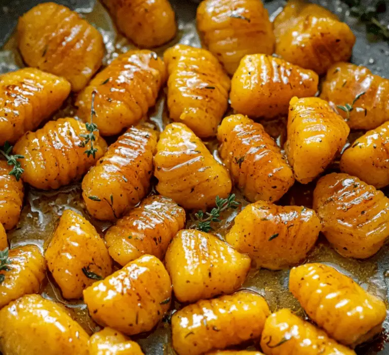 Gnocchis de Potimarron Poêlés au Beurre et Thym 🍂🧈