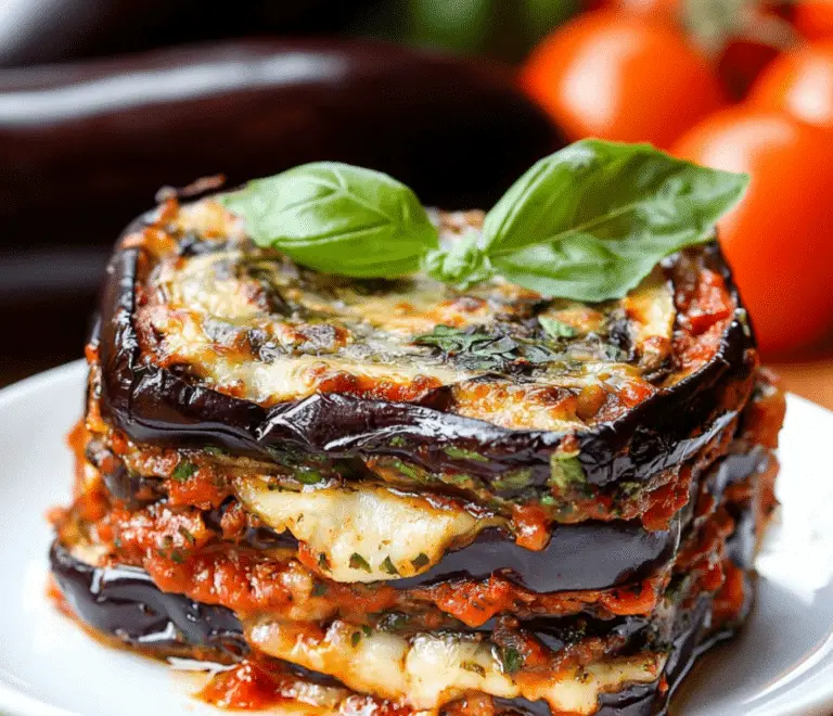 Aubergines à la Parmesane – Un Plat Italien Généreux et Savoureux 🍆🧀🍅