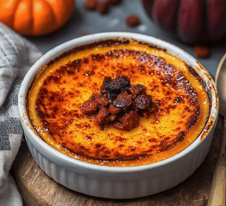 Crèmes brûlées au potimarron et au chorizo 🔥🎃