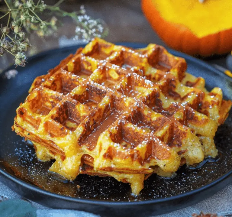 Gaufres Salées au Potimarron et Reblochon : Un Délice Automnal 🎃🧀 (Sans Gluten)