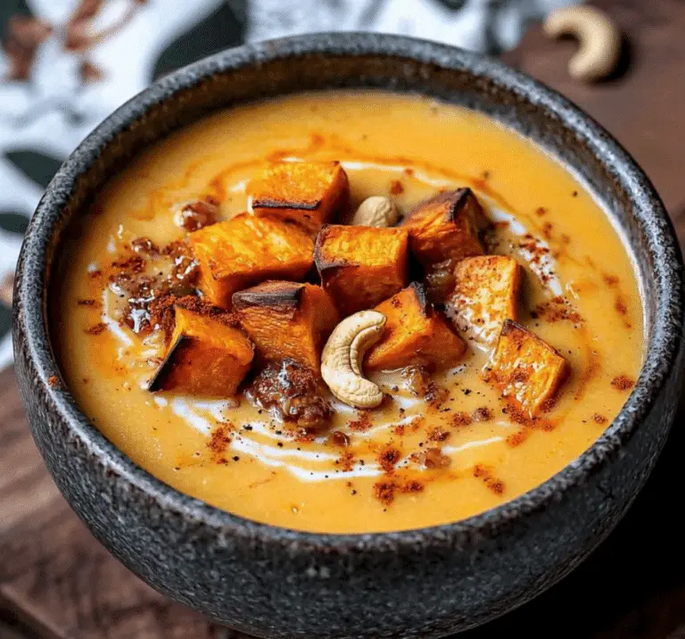 Velouté de Patate Douce au Lait de Coco et Épices 🥥🍠