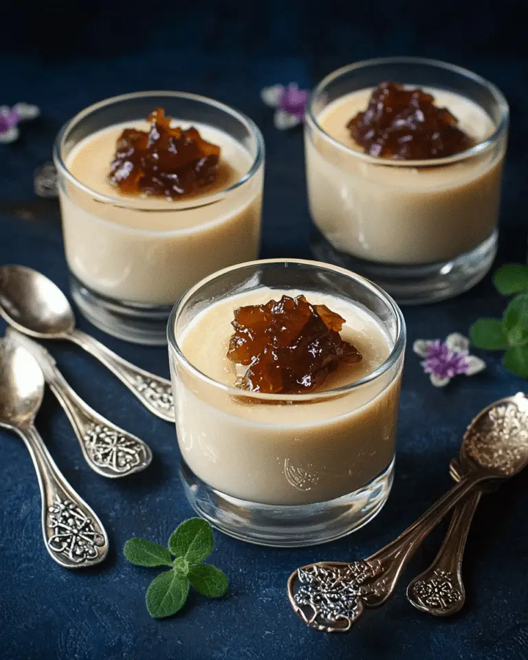 Panna Cotta au Foie Gras et Chutney de Figues : Une Entrée Élégante pour Vos Repas Festifs 🍮🦆🍇