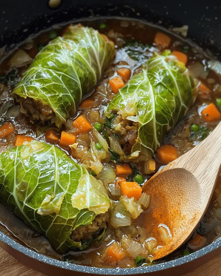 Feuilles de Chou Farcies au Bœuf et Légumes Fondants 🥬🥩
