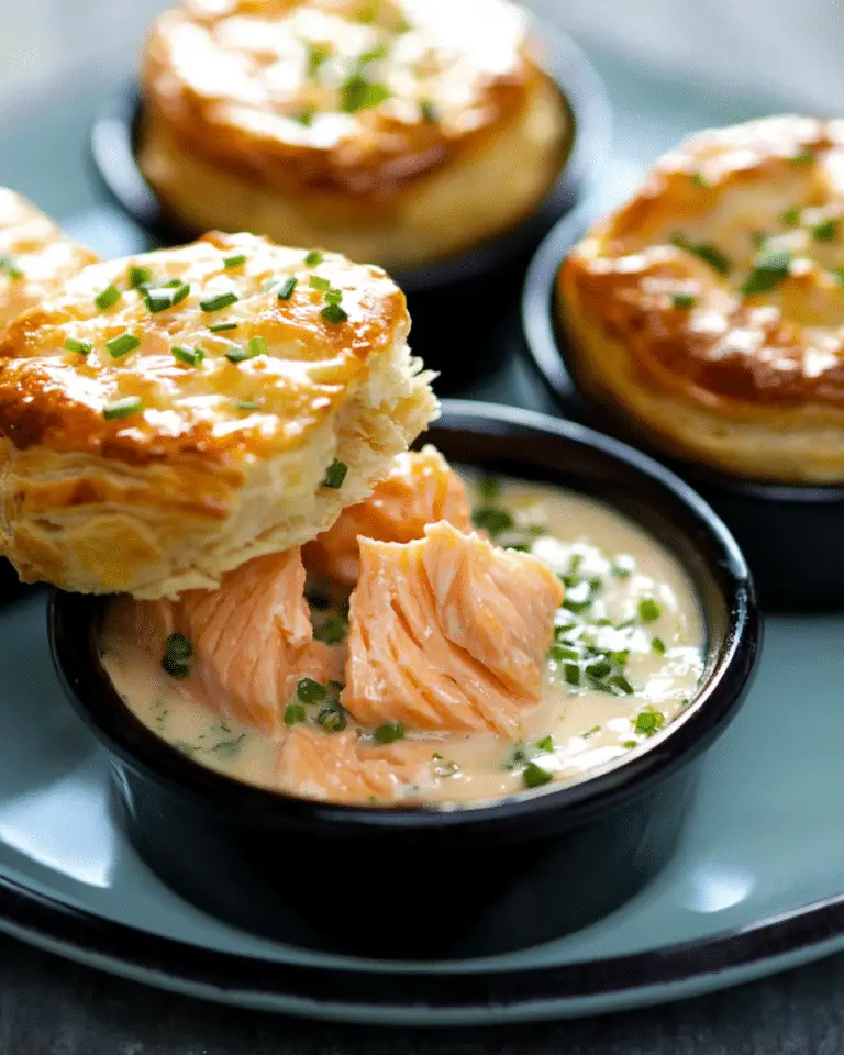 Mini Cocottes au Saumon Fumé et Fromage Frais : Une Entrée Crémeuse et Savoureuse 🐟🧀