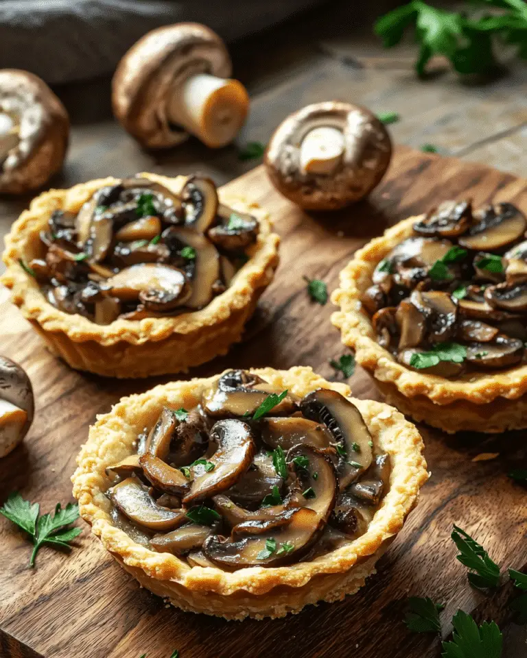Tartelettes Gourmandes aux Champignons