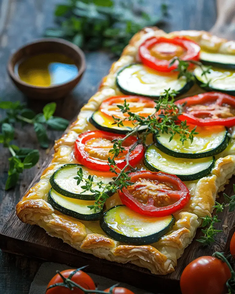 Tarte fine aux légumes du soleil