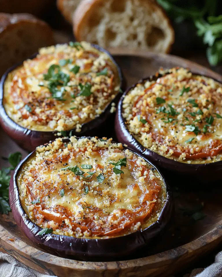 Aubergines gratinées