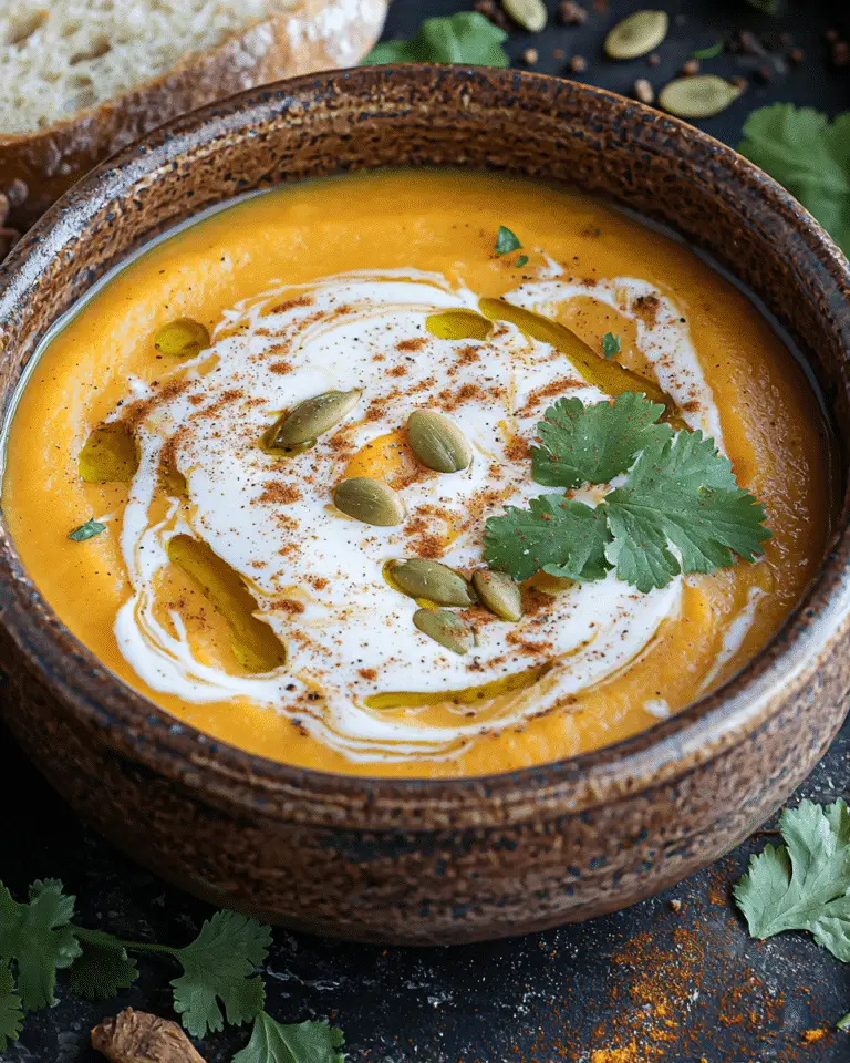 Velouté de Patate Douce au Lait de Coco et Épices 