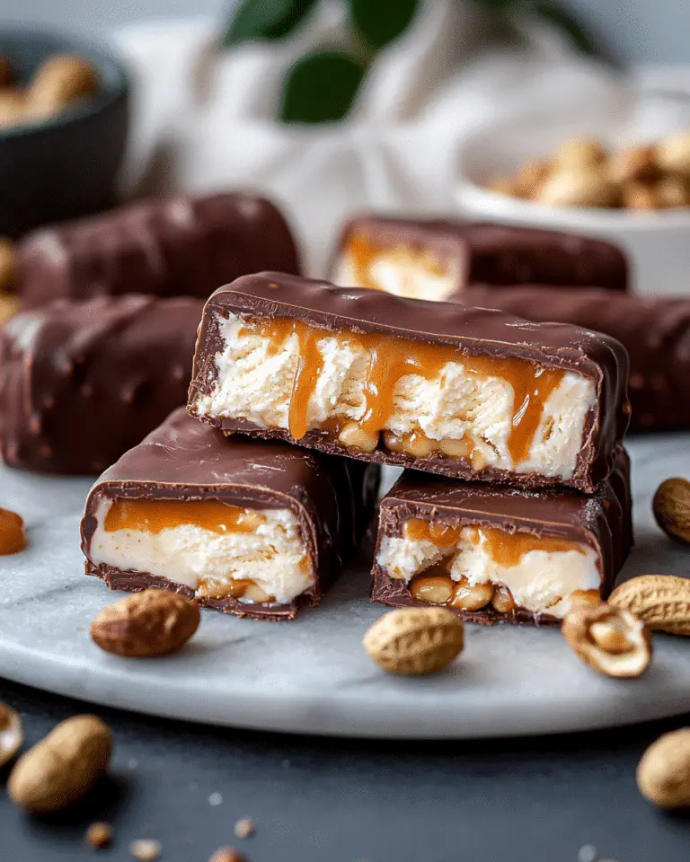 Snickers glacés maison : recette facile