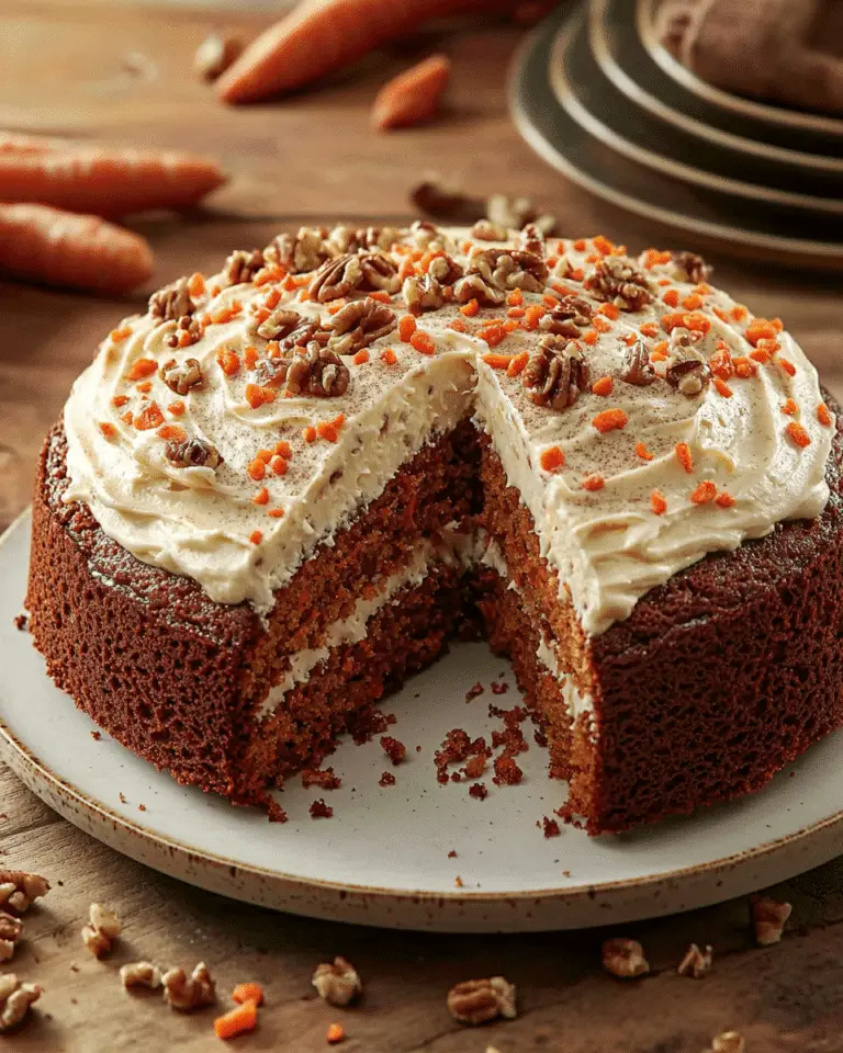 Gâteau aux carottes maison délicieux