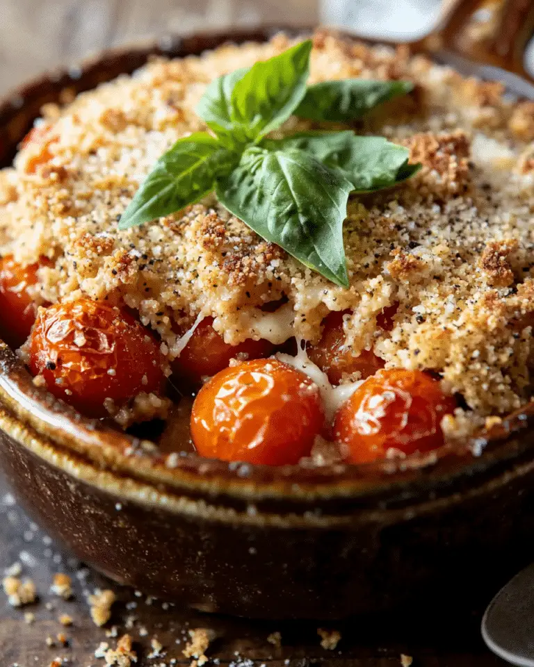 Crumble salé aux tomates & parmesan