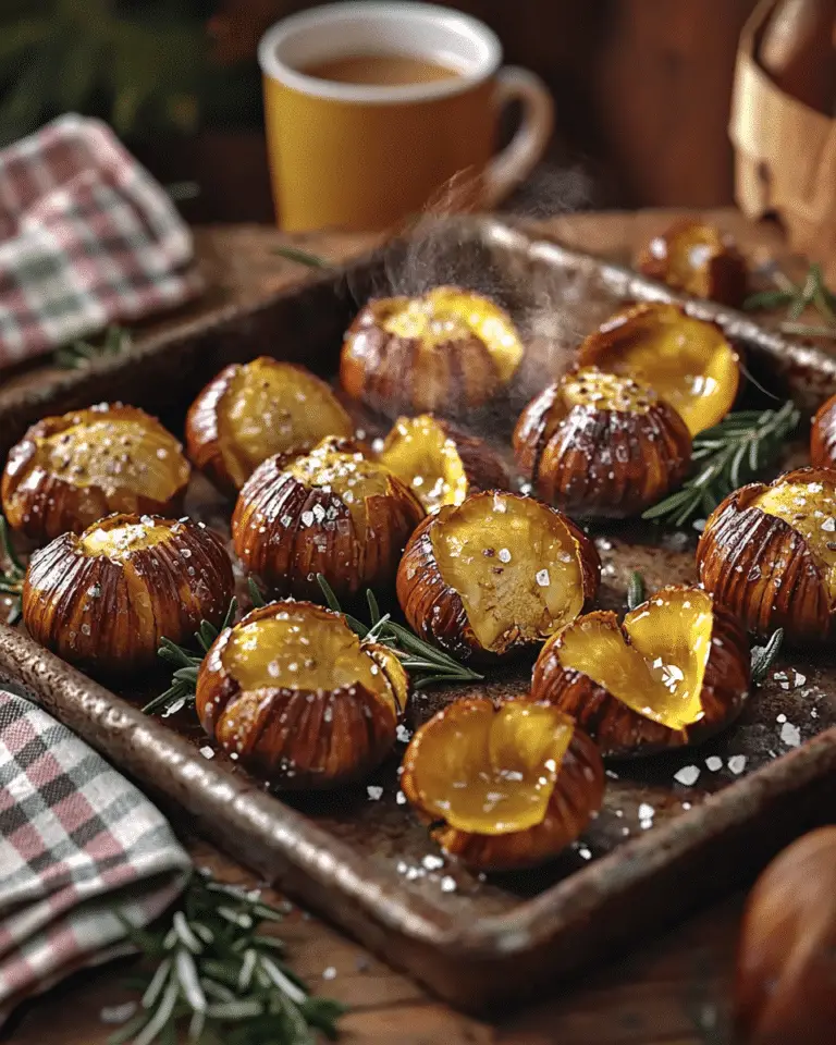 Châtaignes grillées au four