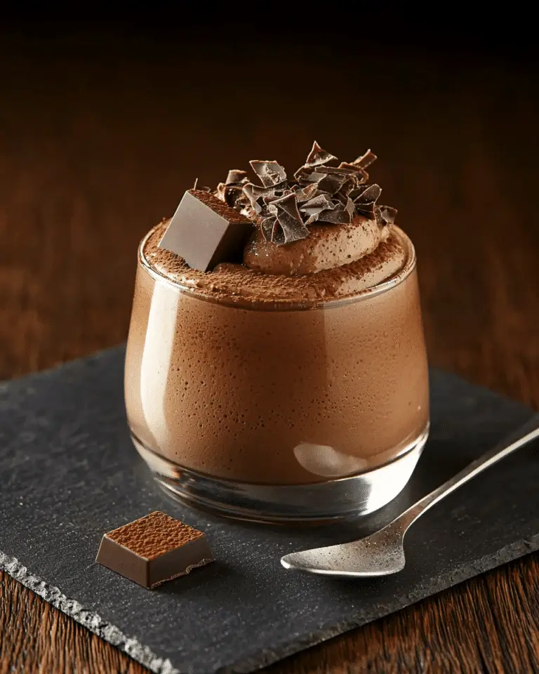 Mousse au chocolat de Christophe Michalak